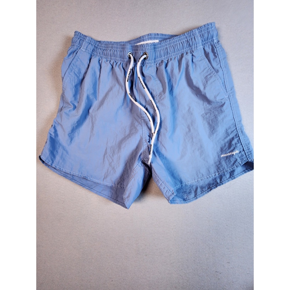 Maamgic‎ Mens Swim Trunks Light Blue Quick Dry Shorts Size M